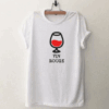 Glass with red wine and text vin rouge T Shirt