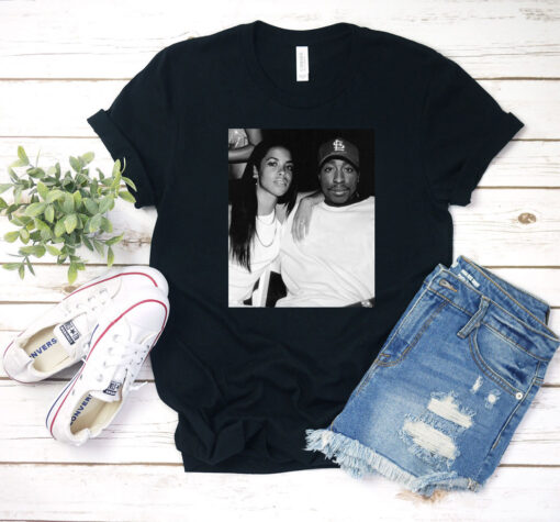 Aaliyah and 2pac Photography T Shirt