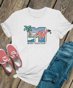 MTV Beach Island Flamingo T Shirt