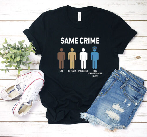Same Crime African American T Shirt